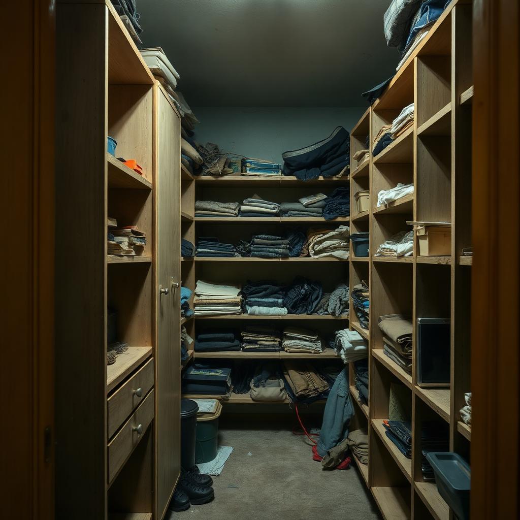 Garderobe før